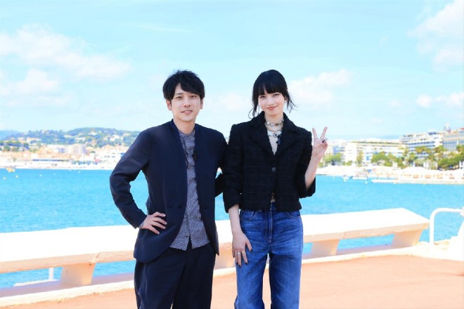 Kazunari Ninomiya and Nana Komatsu arrive in Cannes for the 78th Cannes Film Festival